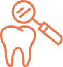 orange tooth outline image